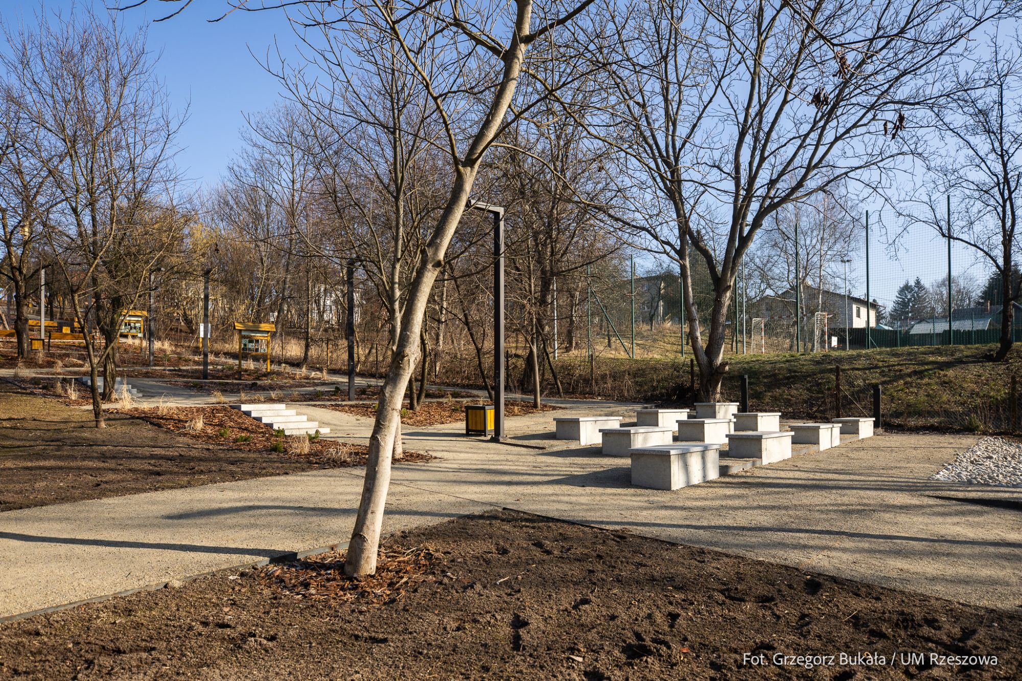 zdjęcie nowego parku w rejonie ulic Gajowej i Szkolnej w Rzeszowie, fot. Grzegorz Bukała, Urząd Miasta Rzeszowa
